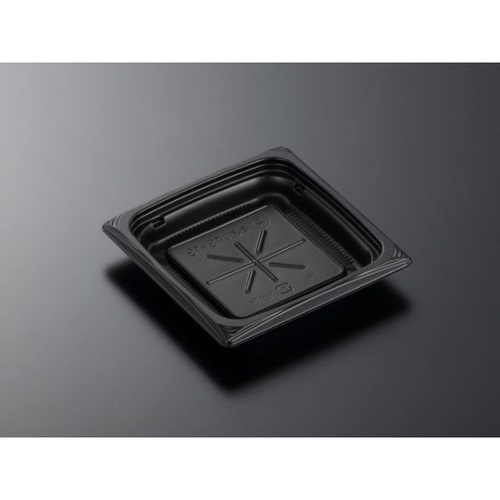 中央化学 軽食容器 CT葵 13-13 BK 本体画像