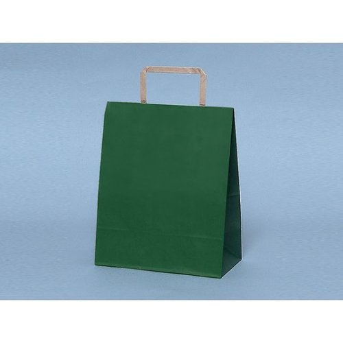 紙手提袋 SS-1 グリーン 平紐 福助工業 [ケース販売]画像