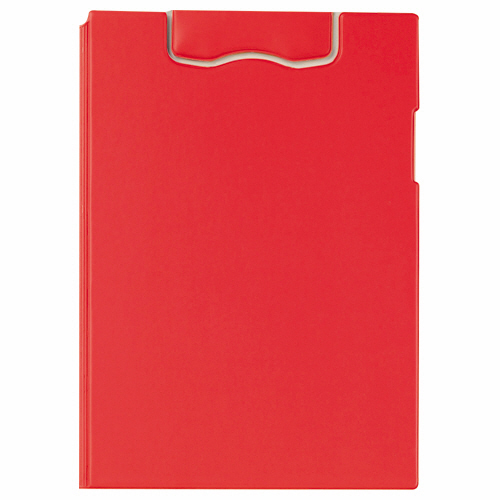 ﾏｸﾞﾈｯﾄﾎﾙﾀﾞｰ(ﾚｵｸﾞﾘｯﾌﾟ) 2つ折り式 A4ﾀﾃ ﾚｯﾄﾞ 1枚画像