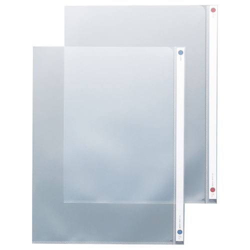 PPｶﾗｰﾎﾙﾀﾞｰ A4 厚さ0.2mm 赤 見出し付 1枚画像