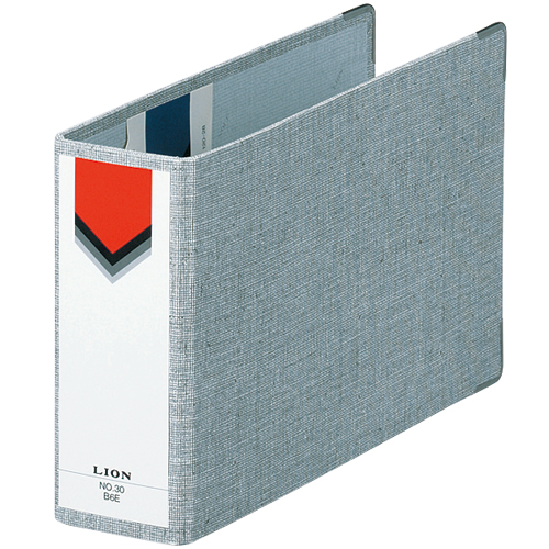 ｽﾓｰﾙﾌｧｲﾙ B6ﾖｺ 2穴 270枚収容 背幅60mm ｸﾞﾚｰ 1冊画像