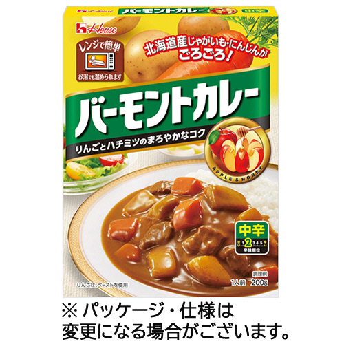 ﾚﾄﾙﾄﾊﾞｰﾓﾝﾄｶﾚｰ 中辛 200g 1食画像