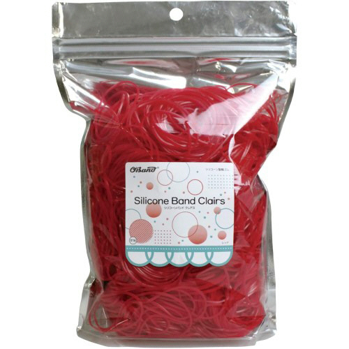 ｵｰﾊﾞﾝﾄﾞ ｼﾘｺｰﾝﾊﾞﾝﾄﾞ ｸﾚｱｽ #16 内径38mm ﾚｯﾄﾞ 300g 1袋画像