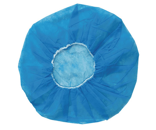 不織布アイソレーションヘアキャップ　100枚入　ブルー画像