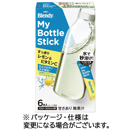 ﾌﾞﾚﾝﾃﾞｨ ﾏｲﾎﾞﾄﾙｽﾃｨｯｸ すっきりﾚﾓﾝ&ﾋﾞﾀﾐﾝC 1箱(6本)画像