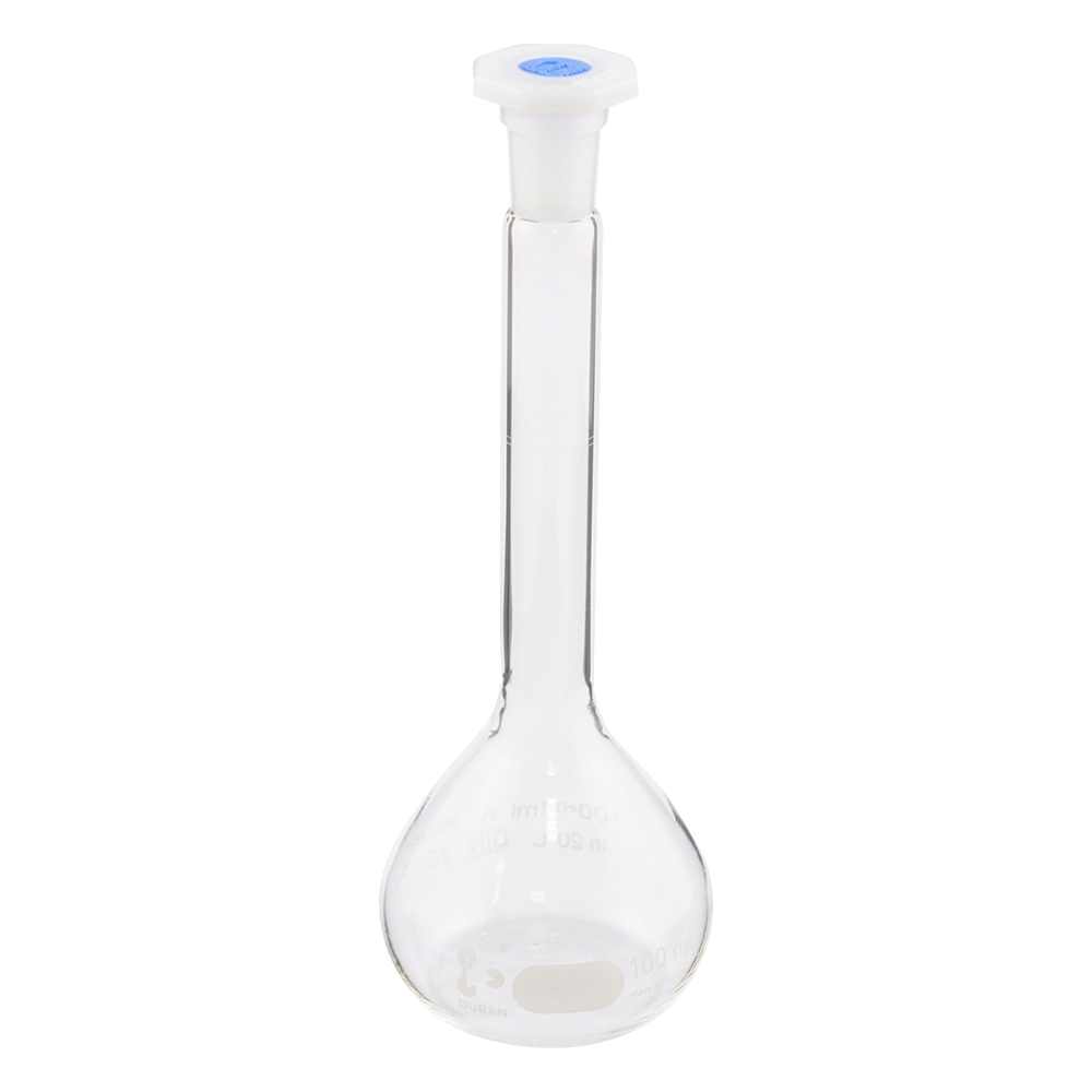 メスフラスコ ClassA 100mL 栓12/21画像