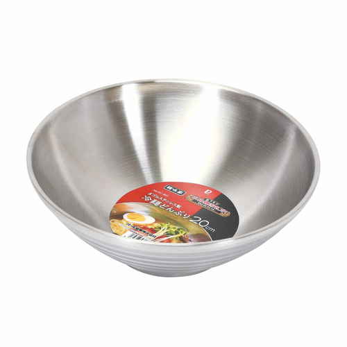 ダブルステンレス製冷麺どんぶり20cm 韓味家画像