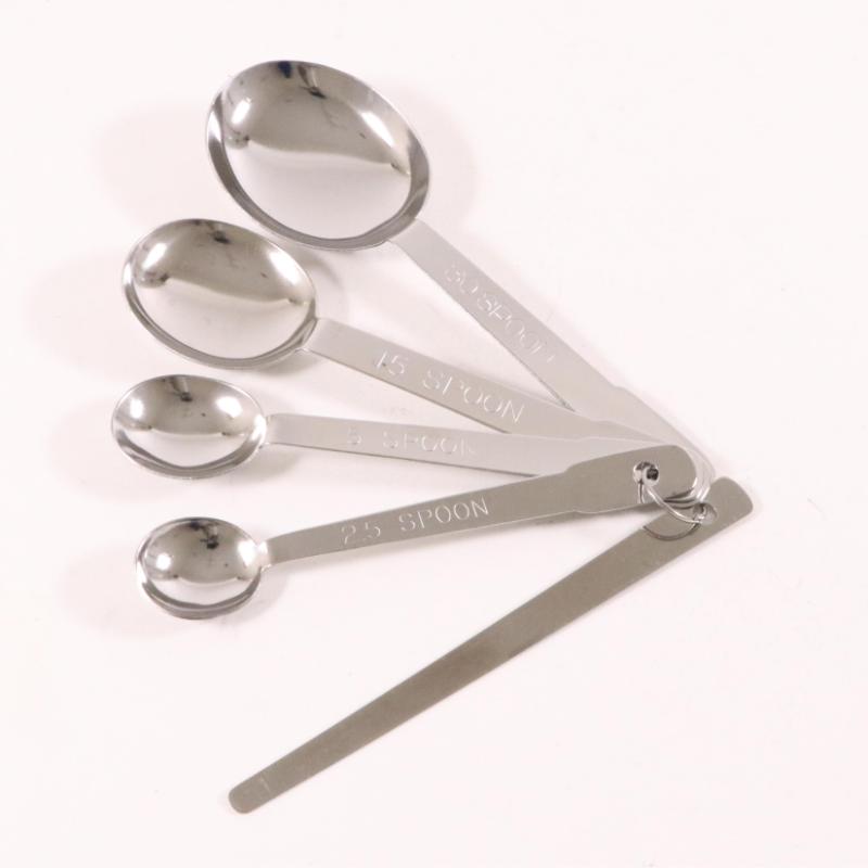 調理用品 18-0計量スプーン 4本組(ヘラ付) カンダ画像
