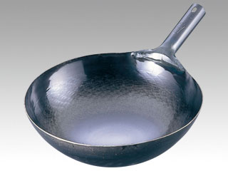山田 鉄 打出片手中華鍋(板厚1.6mm)33cm画像