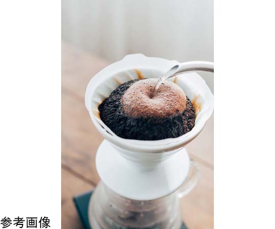 V60透過ドリッパー01 セラミックW 透明なドリッパーが斜め上から見える状態。