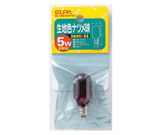 生地色ナツメ球5W レッド画像