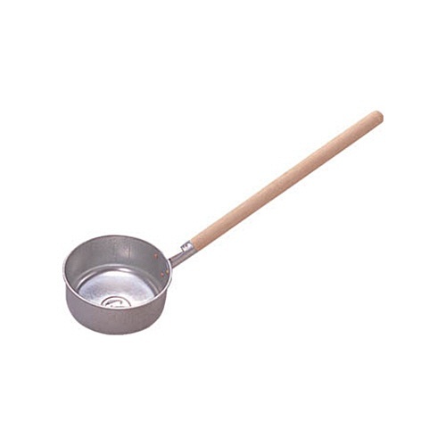 ひしゃく 700ml ｽﾁｰﾙ製 木柄 1個画像