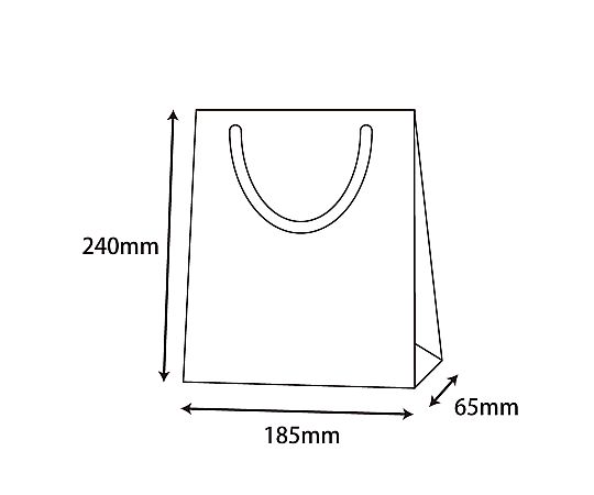手提げ紙袋　ブライトバッグ　MM　Dオレンジ（マットタイプ）　10枚 マットな質感のオレンジ色の手提げ袋が整然と並んでいる様子