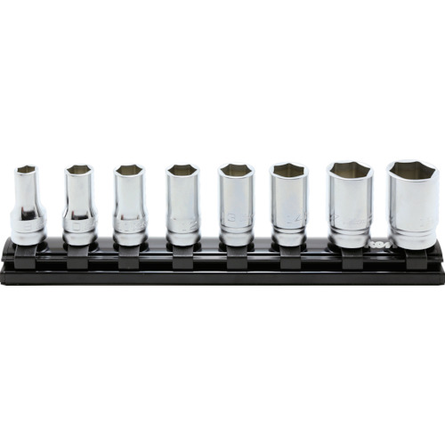 9.5mm差込 Z-EALｾﾐﾃﾞｨｰﾌﾟｿｹｯﾄﾚｰﾙ 12点ｾｯﾄ 1ｾｯﾄ画像