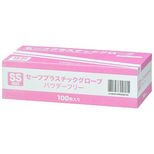 ｾｰﾌﾌﾟﾗｽﾁｯｸｸﾞﾛｰﾌﾞ ﾊﾟｳﾀﾞｰﾌﾘｰ SS 1箱(100枚)