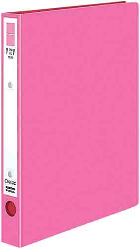 リングファイル＜ＥＲ＞桃Ａ４縦背幅３９ｍｍ　５冊画像