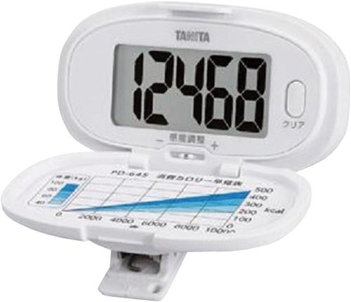 歩数計　ホワイト画像