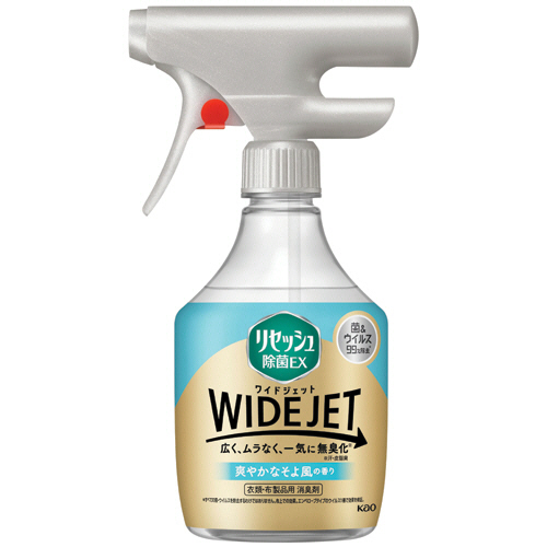 ﾘｾｯｼｭ 除菌EX WIDEJET 爽やかなそよ風の香り 本体 410mL 1本画像