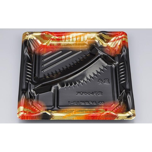 シーピー化成 弁当容器 BF恵味12-1 天舞赤 本体(N)画像