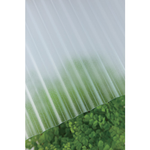 ﾎﾟﾘｶ波板熱線ｶｯﾄ 32波 7尺 4050ｸﾘｱｽﾓｰｸﾏｯﾄ 1枚画像