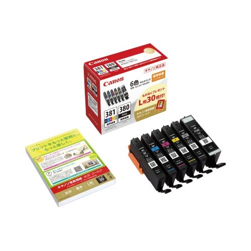 純正インク　ＢＣＩ－３８１＋３８０　６色画像
