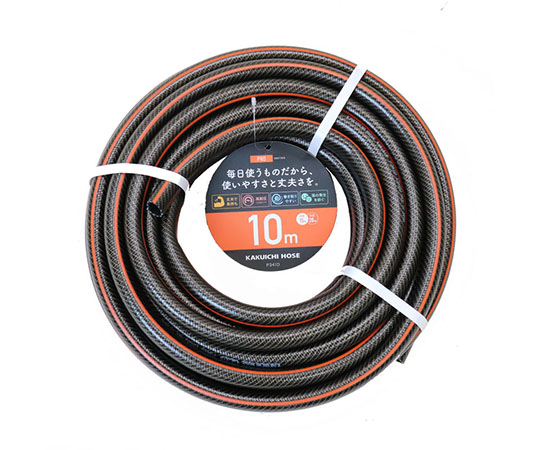 散水用ホース　PRO　ブラック+オレンジライン　内径15mm　外径20mm　10M　P341D画像
