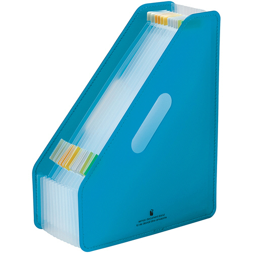 ｾﾏｯｸ ﾄﾞｷｭﾒﾝﾄｽﾀﾝﾄﾞ A4ﾀﾃ 13ﾎﾟｹｯﾄ ﾌﾞﾙｰ 1冊画像