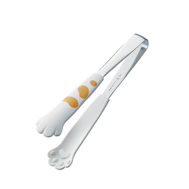 18-0 卓上トングきゃっちだにゃん たま白 田辺金具画像