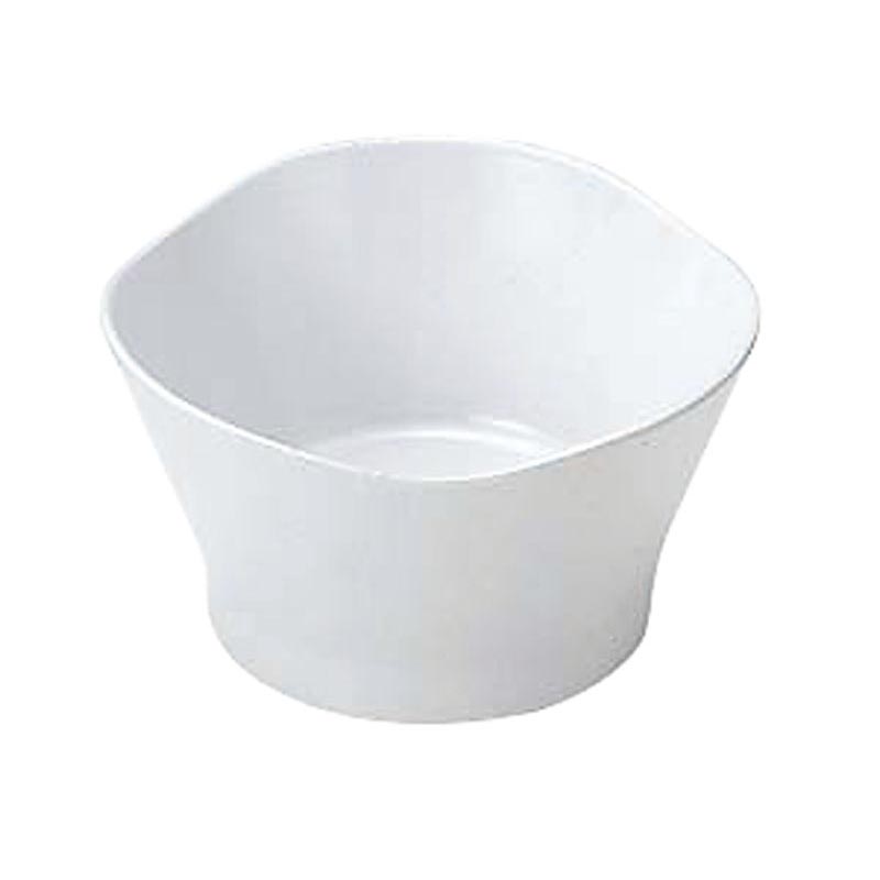 メラミン食器 No.77W 三ツ葉小鉢 (白) エンテック画像