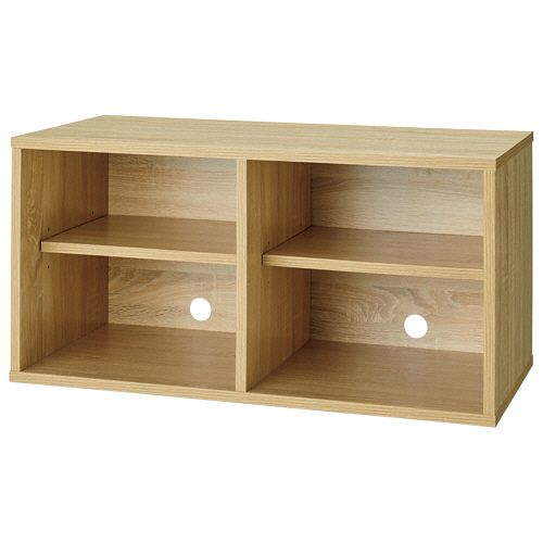 組立式木製収納ﾎﾞｯｸｽ ﾜｲﾄﾞ本体(扉無し) 1台