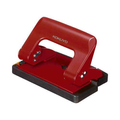 ２穴パンチ　ラクアケ　ハンディタイプ１７枚穿孔赤画像