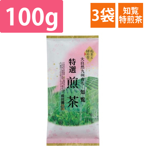 大自然九州育ち　知覧特選煎茶　100g入×3画像