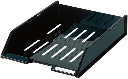 スタッキングトレー　Ａ４　タテ　黒　５個画像