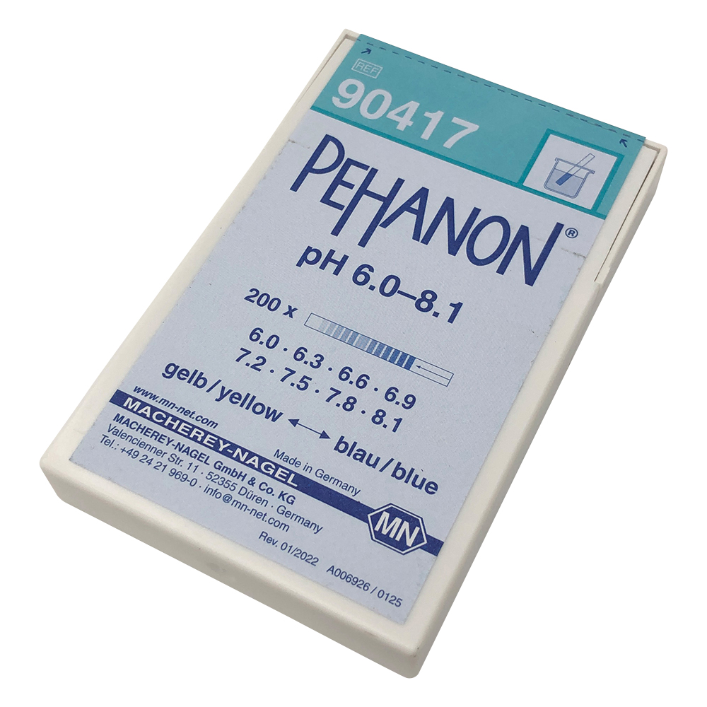 ストライプpH試験紙（PEHANON） pH6.0-8.1 1箱（200枚入）画像