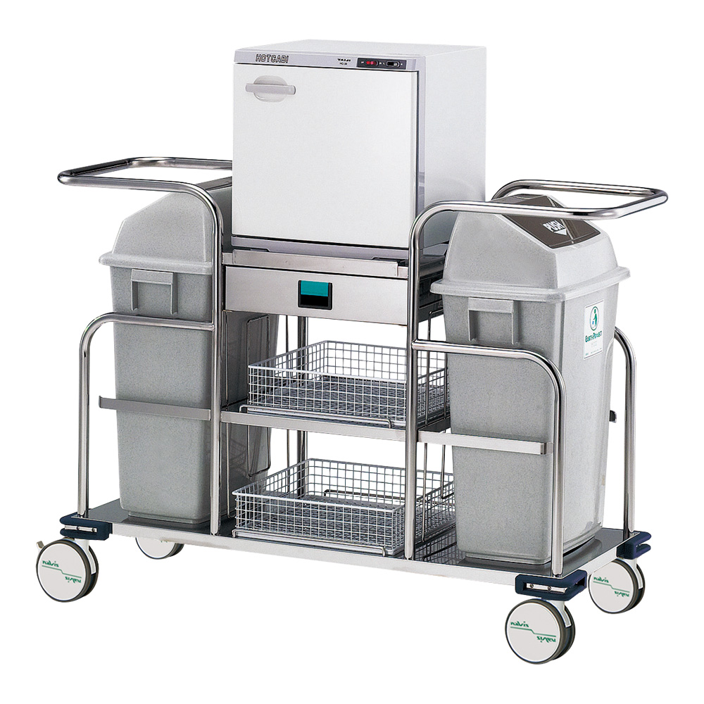 清拭オムツ交換車 38L（おしぼり150～200本収納）