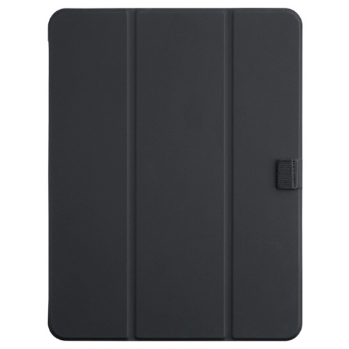 iPad　Air　13型(M2)用マグネット分離式衝撃吸収ケース　ブラック　1個