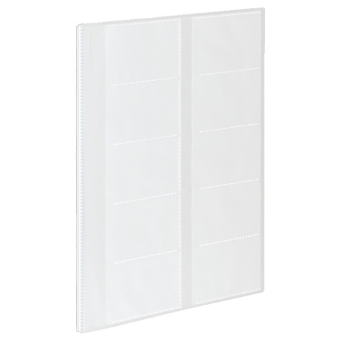 ｶｰﾄﾞﾌｧｲﾙα(ﾉﾋﾞｰﾀα) A4ﾀﾃ 5ﾎﾟｹｯﾄ 100名分 透明 1ｾｯﾄ(10冊)画像