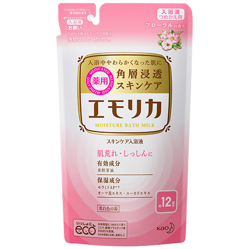 ｴﾓﾘｶ 薬用ｽｷﾝｹｱ入浴液 ﾌﾛｰﾗﾙの香り つめかえ用 360ml 1ｾｯﾄ(16個)画像