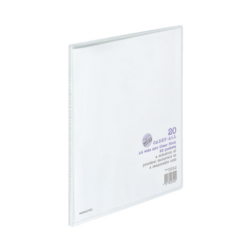 クリヤブックキャリーオール固定Ａ４Ｗ２０透明Ｘ３画像