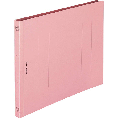 ﾌﾗｯﾄﾌｧｲﾙ(環境) 樹脂押え具 A4ﾖｺ 150枚収容 背幅18mm ﾋﾟﾝｸ 1ｾｯﾄ(10冊)画像