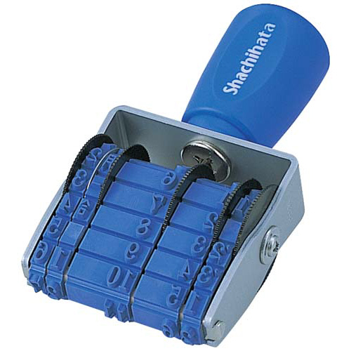 エルゴグリップ回転ゴム印　欧文トビ日付４号ゴシック画像