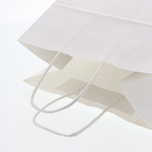 様々な用途に使える！汎用性が高い白色無地で小型の手提げ紙袋