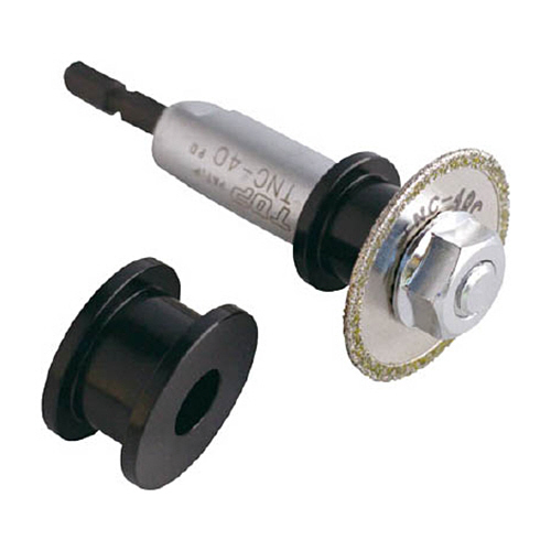 電動ﾄﾞﾘﾙ(充電ﾄﾞﾘﾙ12V以上) 塩ﾋﾞ管内径ｶｯﾀｰ 1個画像