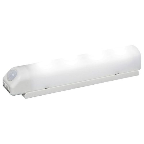 IRIS 522487 乾電池式LED屋内センサーライト ホワイト ウォールタイプ 昼白色 アイリスオーヤマ画像
