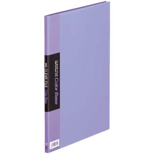 カラーベース固定式　Ａ４縦１０ポケット　青×３０画像