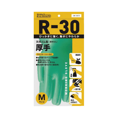 Ｒ－３０天然ゴム手袋厚手　Ｍ画像
