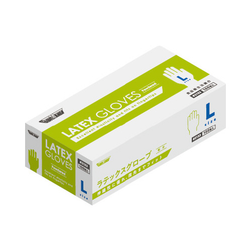 ラテックスグローブ　粉付　１００枚　Ｌ×２０箱画像