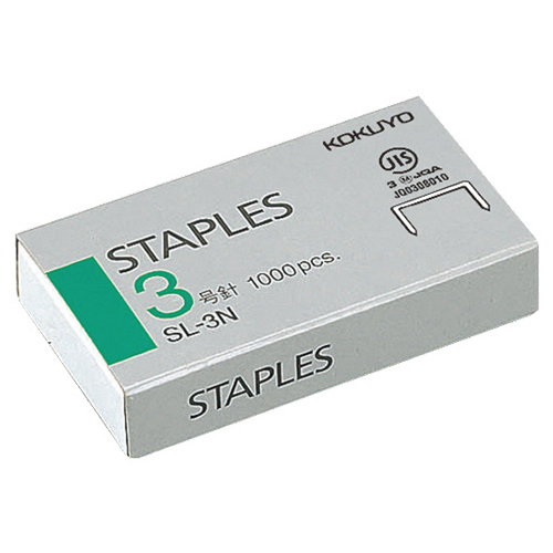 ｽﾃｰﾌﾟﾙ針 3号針 50本連結×20個入 1ｾｯﾄ(20箱)