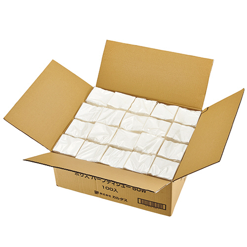 ﾋﾞｽﾞｰﾚ ﾎﾟﾘ入りﾊｰﾌﾃｨｯｼｭ 50組/個 1ｾｯﾄ(300個:100個×3ｹｰｽ)画像