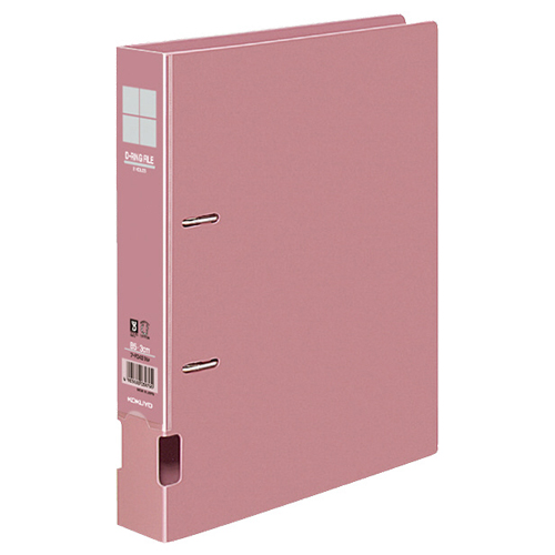 DﾘﾝｸﾞﾌｧｲﾙS型 再生PP表紙 B5ﾀﾃ 2穴 300枚収容 背幅45mm ﾋﾟﾝｸ 1ｾｯﾄ(4冊)画像